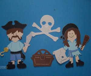 3" Customized Pirate Set - 4 pcs