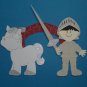 3" Customized Knight w/ Horse and Bridge