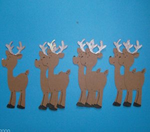 3" Reindeer Set - 7 pcs