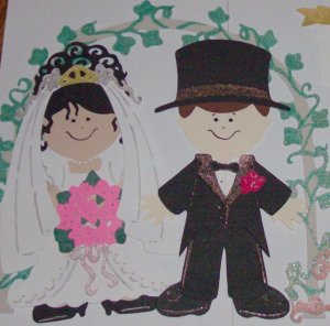 3" Customized Bride/Groom and Arch
