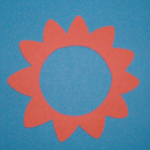 4 1/2" Customized Solid Flower Shaped Frame