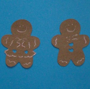 2" Gingerbreat Couple