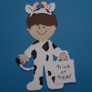 3" Customized Cow Trick or Treater