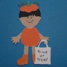 3" Customized Pumpkin Trick or Treater