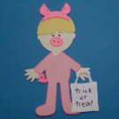 3" Customized Pig Trick or Treater