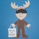 3" Customized Moose Trick or Treater