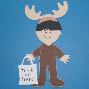 3" Customized Moose Trick or Treater