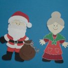 3" Santa and Mrs. Claus
