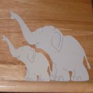 Elephant Die Cut Pair