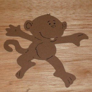 3" Monkey Die Cut