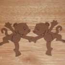 3" Monkey Couple Die Cut