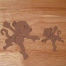Monkey Pair Die Cut