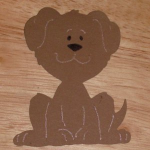 3" Dog  Die Cut