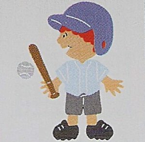 3" Customized Baseball Player