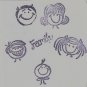 "Family" Coasters - Set of 5 -5 Member layout