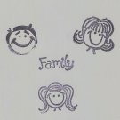 "Family" Coasters - Set of 3 -3 Member layout