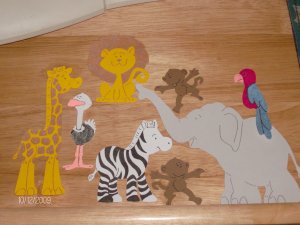 8 pc Jungle Set Die Cut