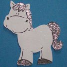 ONE 3"  Customized Horse Die Cut