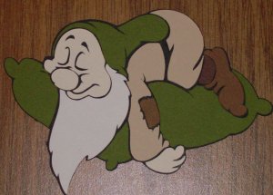 Snow White's-Sleepy Dwarf Die Cut