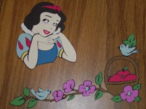 3" Snow White Bodice and Corner Border Die Cut