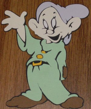 Snow White's-Dopey Dwarf Die Cut