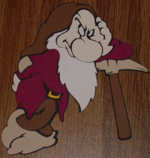 Snow White's-Grumpy Dwarf Die Cut