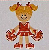3" Customized Cheerleader