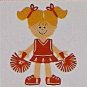 3" Customized Cheerleader