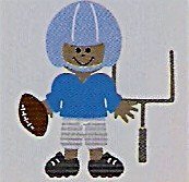 3" Customized Football Player