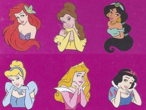 The Classic Disney Princess Collection Die Cuts 6 pcs
