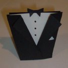 Tuxedo Wedding Favor Box (unfolded)