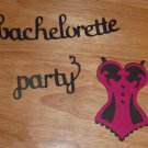 Customizable Bachelorette Party Words and Lingerie