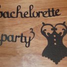 Customizable Bachelorette Party Words and Solid Lingerie