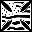 Iron Cross Decal 3 18" x 18" WHITE