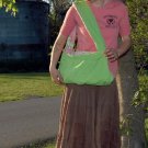 Lime Green and Pink/Purple Floral Boho Bag
