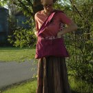 Purple and Polka Dot Boho Bag