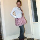 Lavender Floral Print Boho Bag