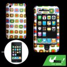 D Pattern Design Hard Plastic Case Cover for Apple iPhone 3G