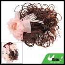 Clip Ponytail Girls Brown Curly Hair Piece Extension Wig