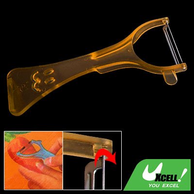 Orange Plastic Universal Peeler for Fruit Apple Vegetable