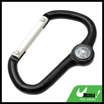 Carabiner with Decorative Compass for Camping Hiking Travel Backpack