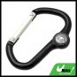 Carabiner with Decorative Compass for Camping Hiking Travel Backpack