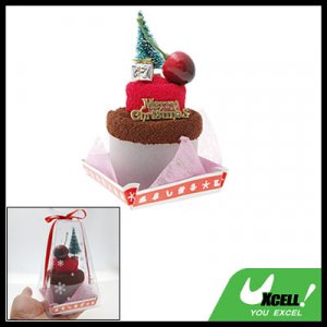 Elegant Christmas Tree Shaped Cotton Bathing Towel Facecloth