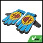 Football Soccer Ball Goalkeeper Gloves Blue and Yellow