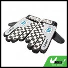 Football Soccer Ball Goalkeeper Gloves - Black and White@