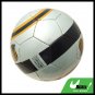 Black Silver Stripe Soccer Ball Football Official Size 5