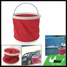 9L Red Portable Folding Water Bucket Pail for Fishing