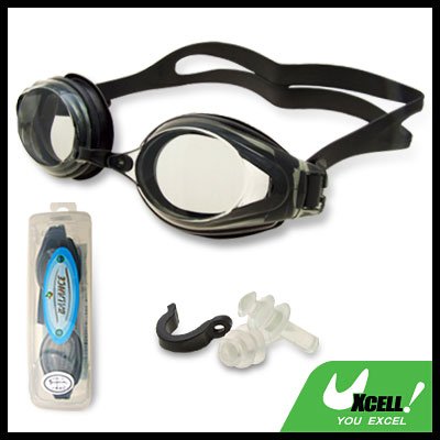 F508 Black Swim Swimming Goggles