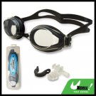 F508 Black Swim Swimming Goggles