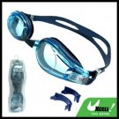 Adult Blue Swim Swimming Pool Silicone Goggles